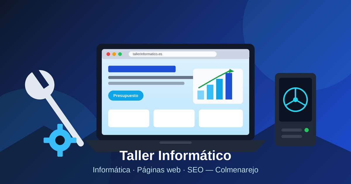 Taller Informático en Colmenarejo: reparación de ordenadores, diseño de páginas web y posicionamiento SEO